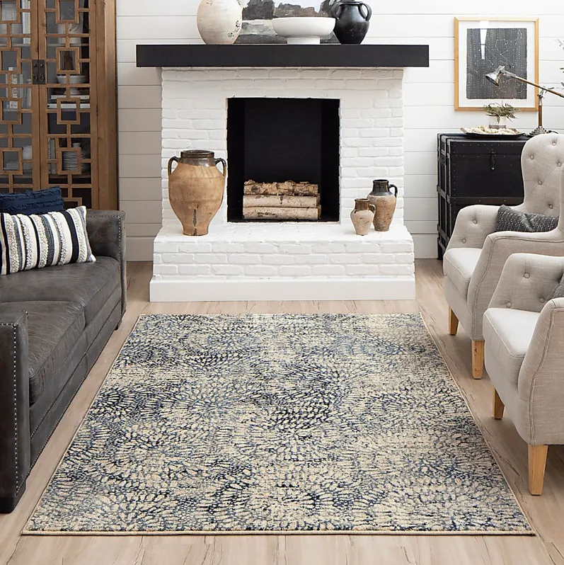 Panavista Aqua 5'3 x 7'10 Rug