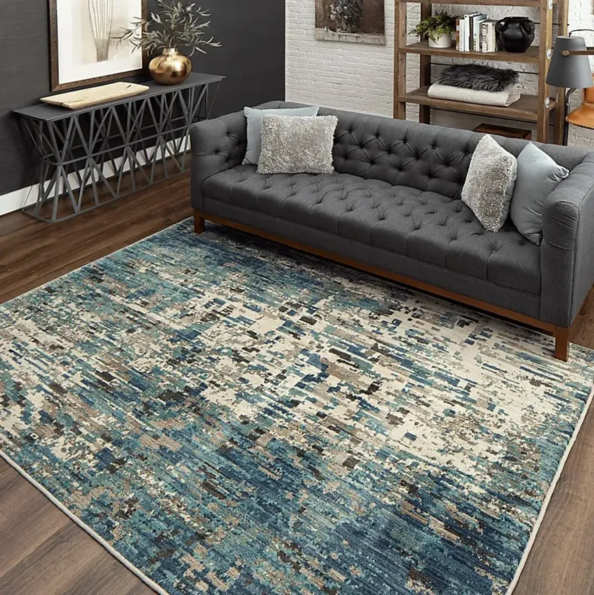 Kawanda Blue 5'3 x 7'10 Rug