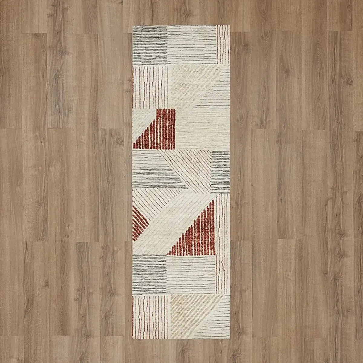 Whisperwood Khaki 2'4 x 7'10 Runner Rug