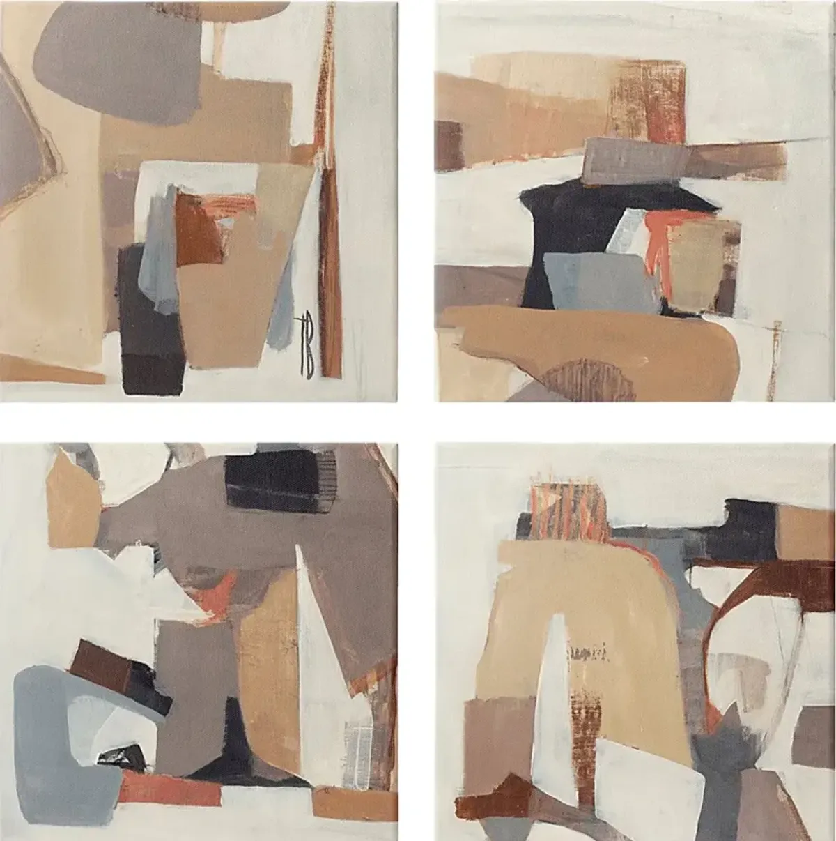 Strokes of Life Set of 4 Artwork