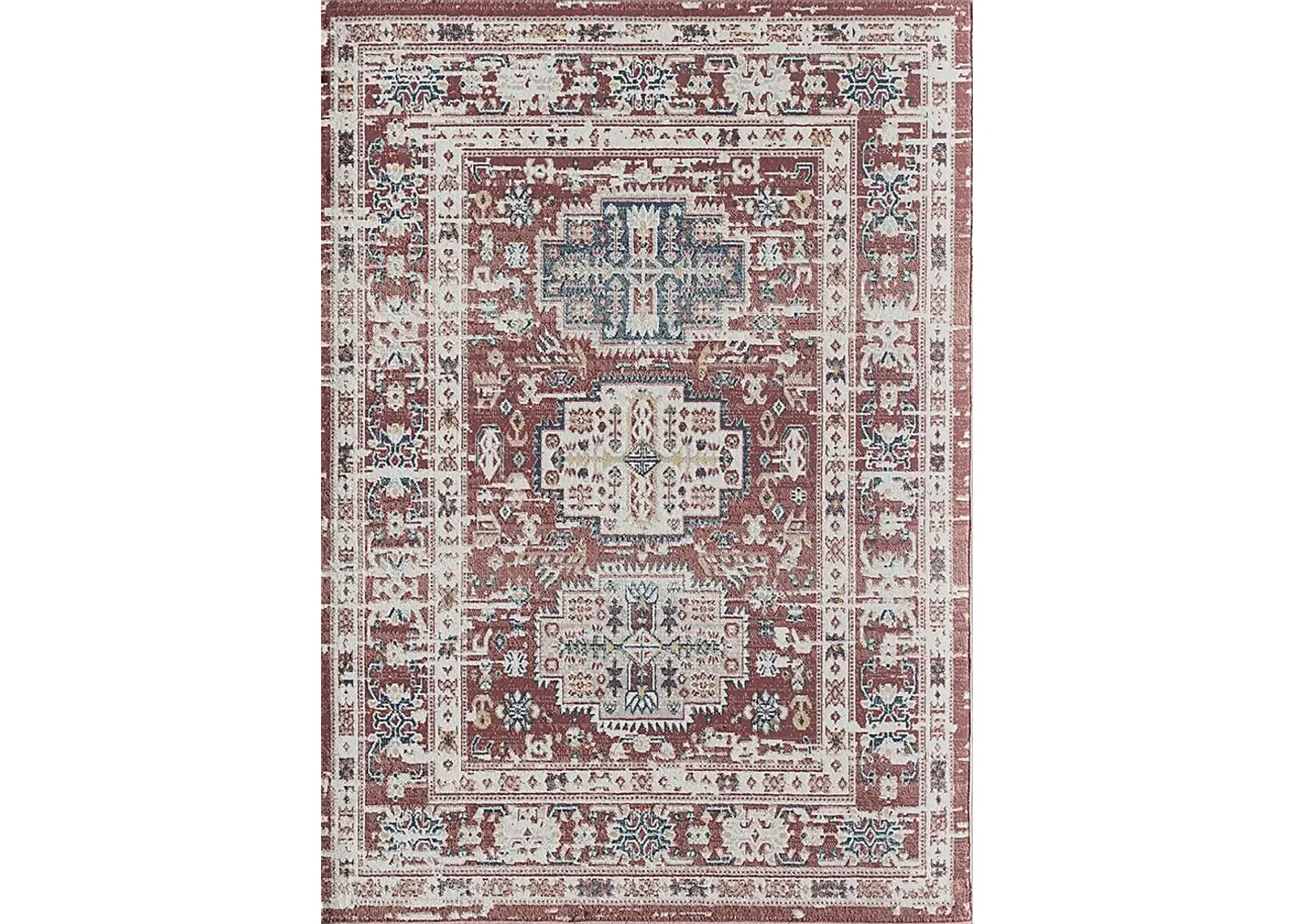 Jaryl 5'3 x 7' Red Rug