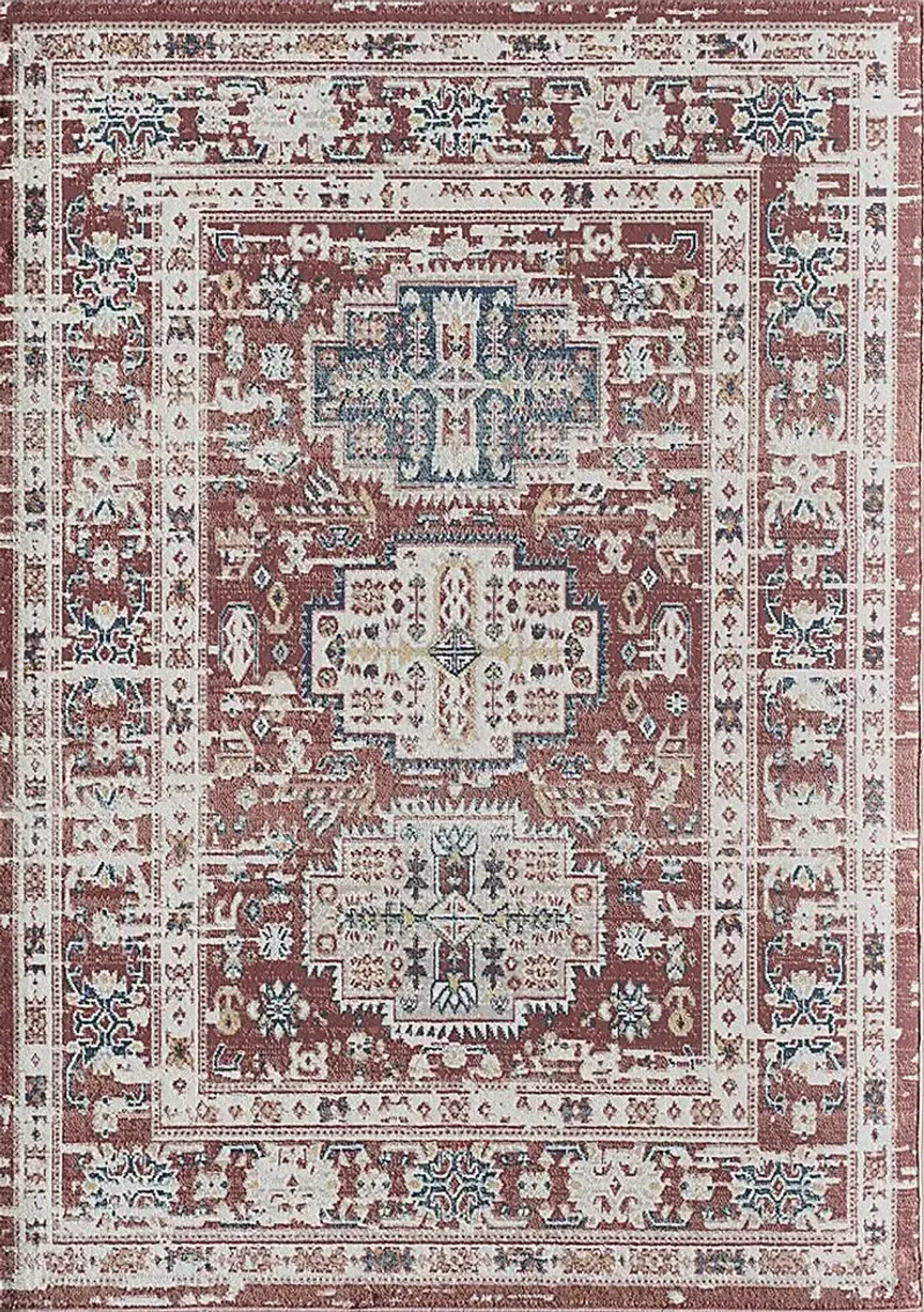 Jaryl 5'3 x 7' Red Rug