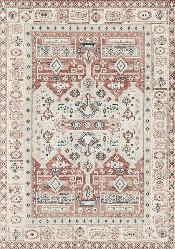 Syrel 5'3 x 7' Orange Rug