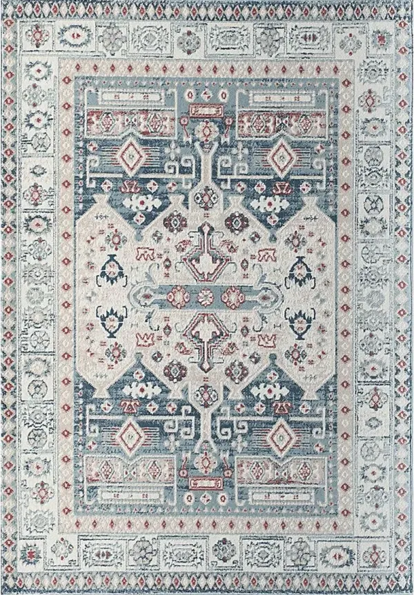 Syrel 5'3 x 7' Red Rug