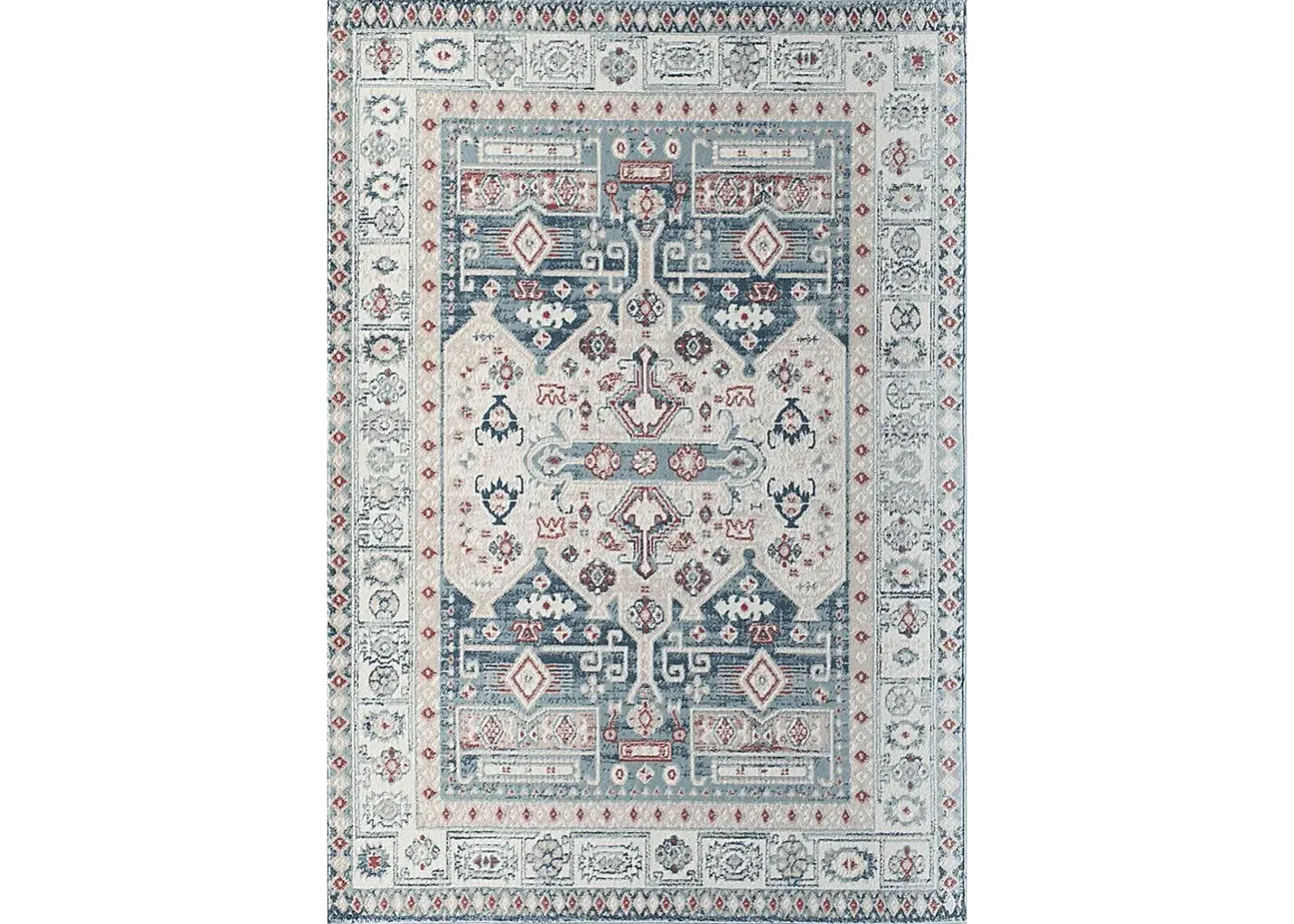 Syrel 5'3 x 7' Red Rug