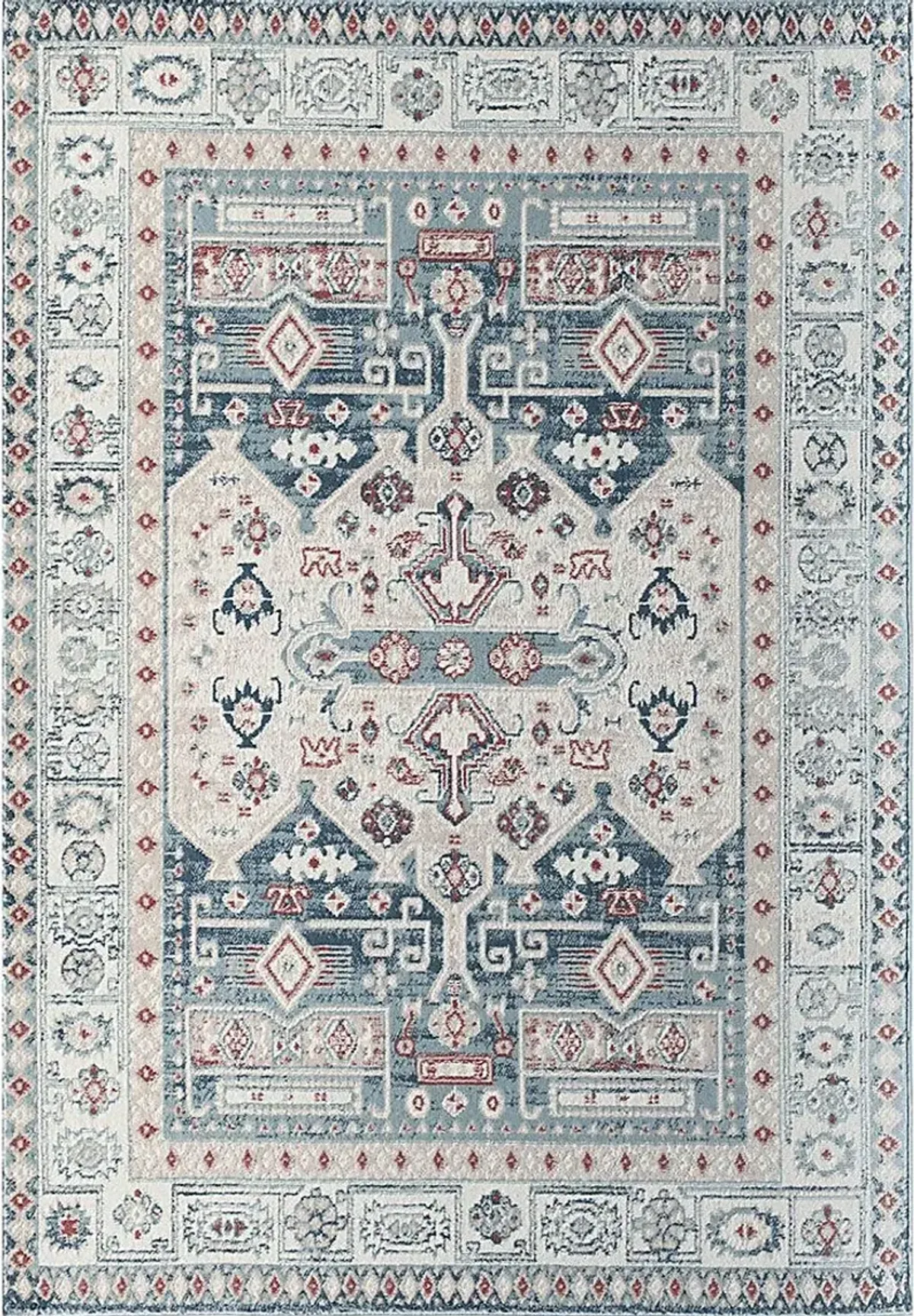 Syrel 5'3 x 7' Red Rug