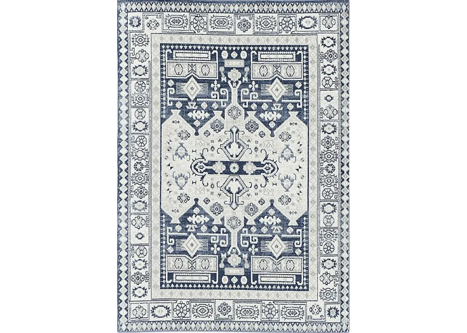 Syrel 5'3 x 7' Navy Rug