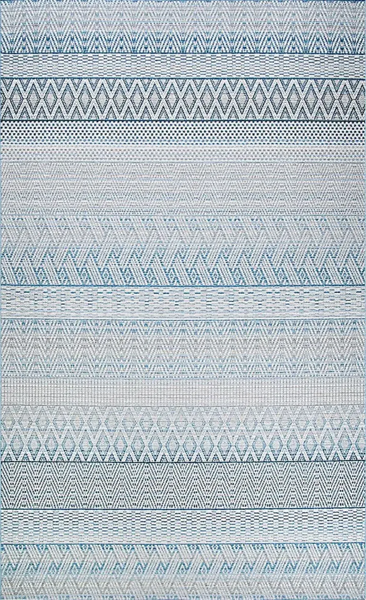 Mabella Blue 5'3 x 7'6 Indoor/Outdoor Rug