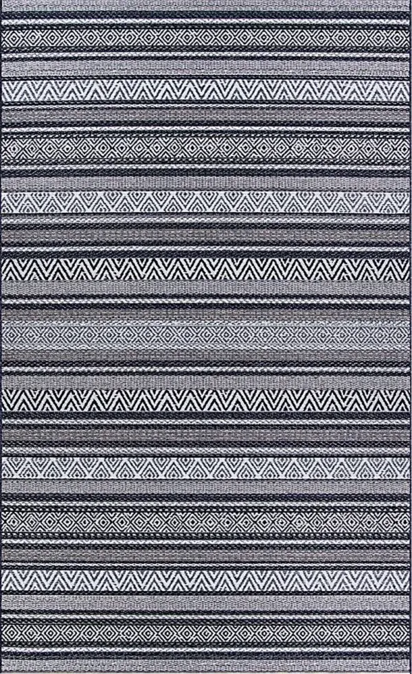 Bennard Black 7'10 x 10'9 Indoor/Outdoor Rug