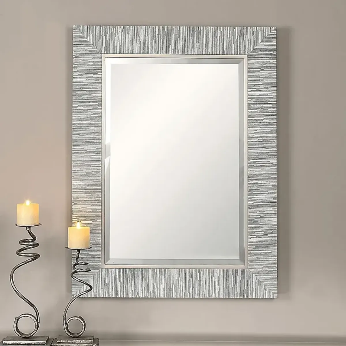 Belinah Silver Mirror