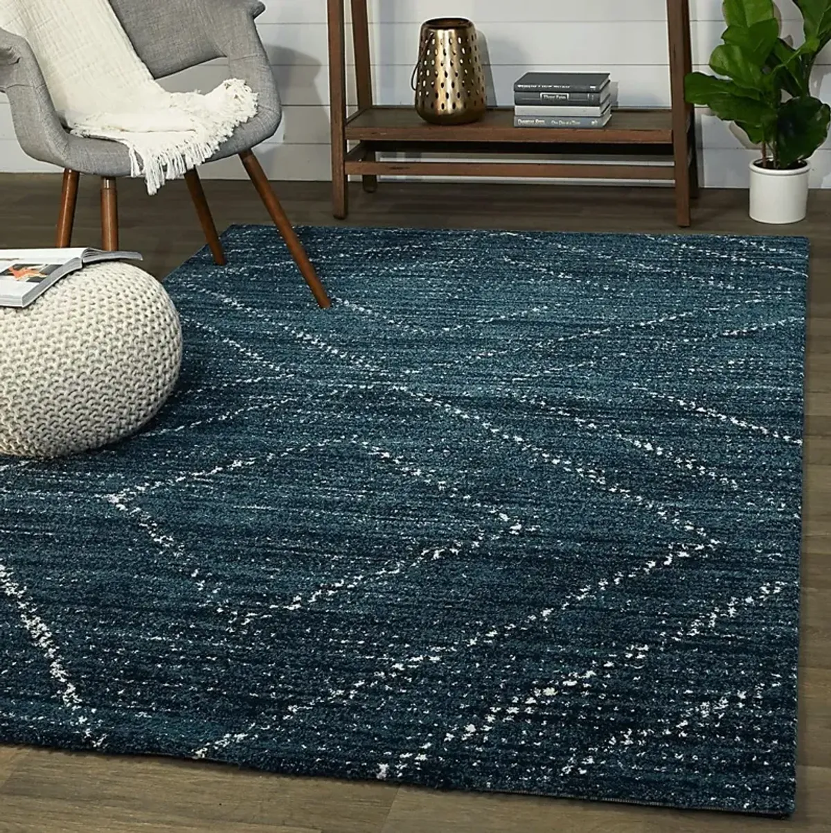 Berkway Blue 5'3 x 7' Rug