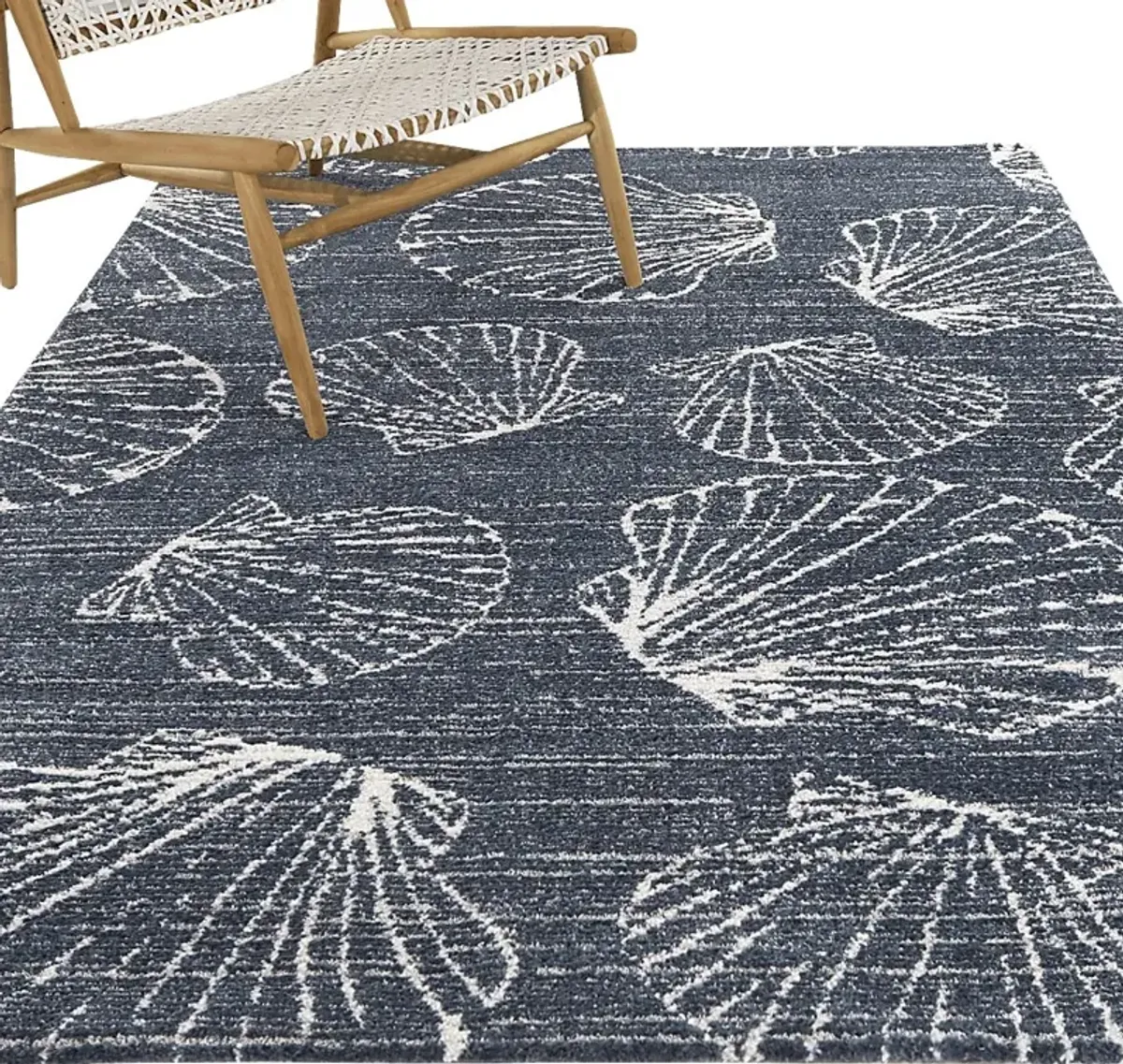 Euclade Blue 5'3 x 7' Rug