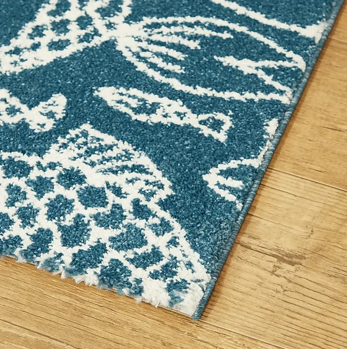 Dulaine Blue 5'3 x 7' Rug