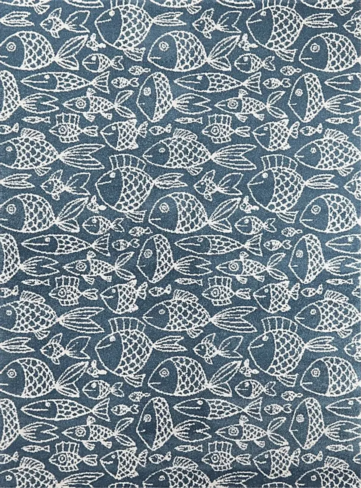 Dulaine Blue 5'3 x 7' Rug