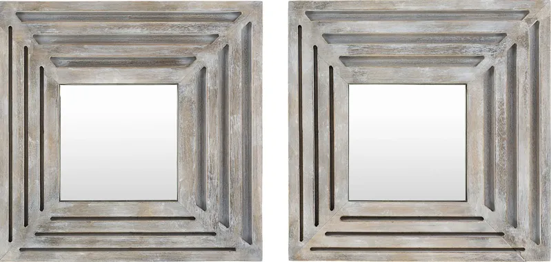 Alishan Gray Mirror Set of 2