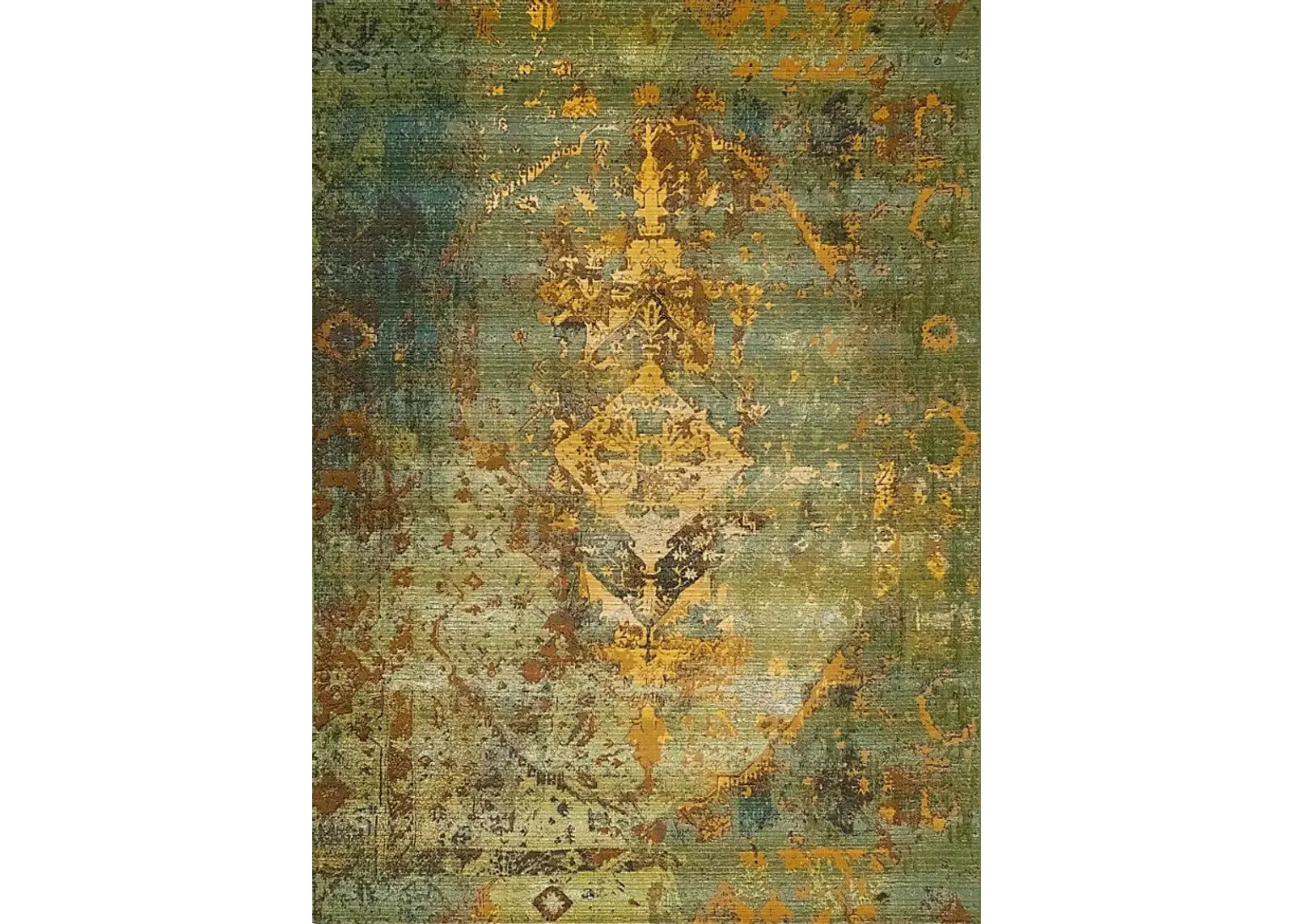 Baylin Green 4'10 x 7'6 Indoor/Outdoor Rug