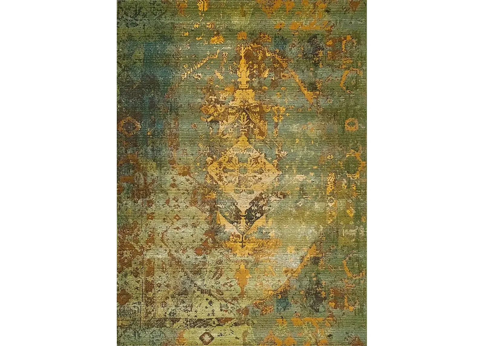 Baylin Green 6'6 x 9'4 Indoor/Outdoor Rug