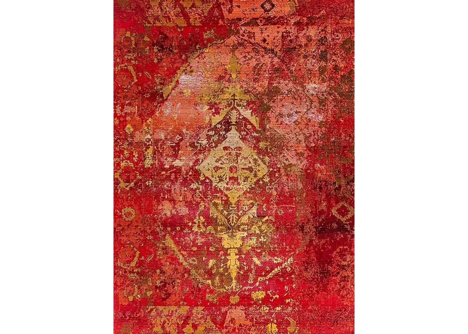 Baylin Orange 6'6 x 9'4 Indoor/Outdoor Rug