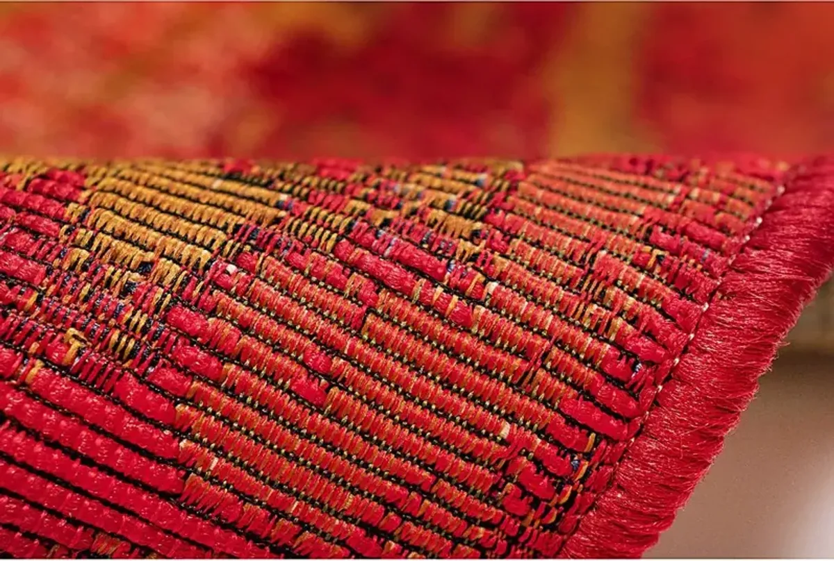 Baylin Orange 7'10 x 9'10 Indoor/Outdoor Rug