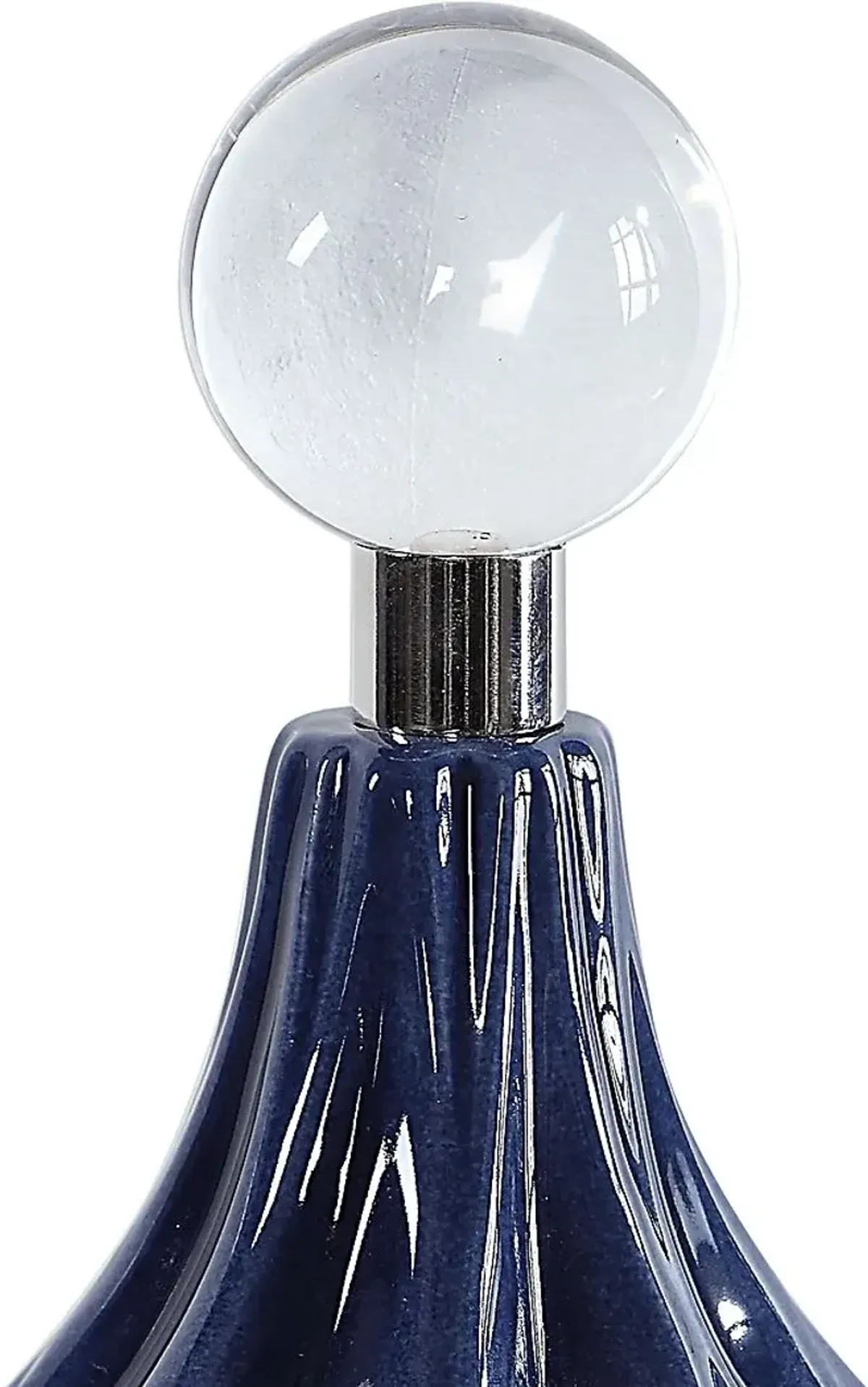 Oisha Blue Decor Bottle, Set of 2