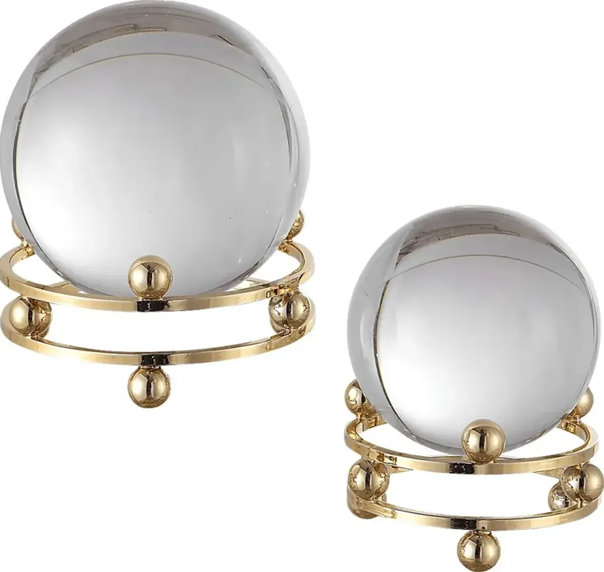 Valente Gold Sphere, Set of 2