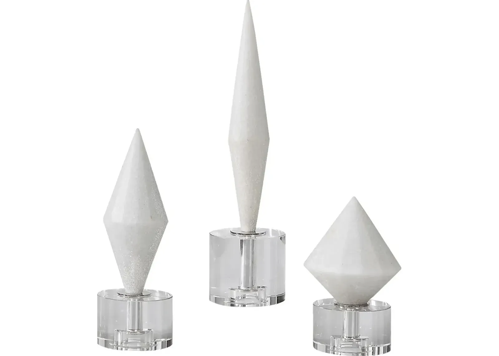 Larosa White Sculpture, Set of 3