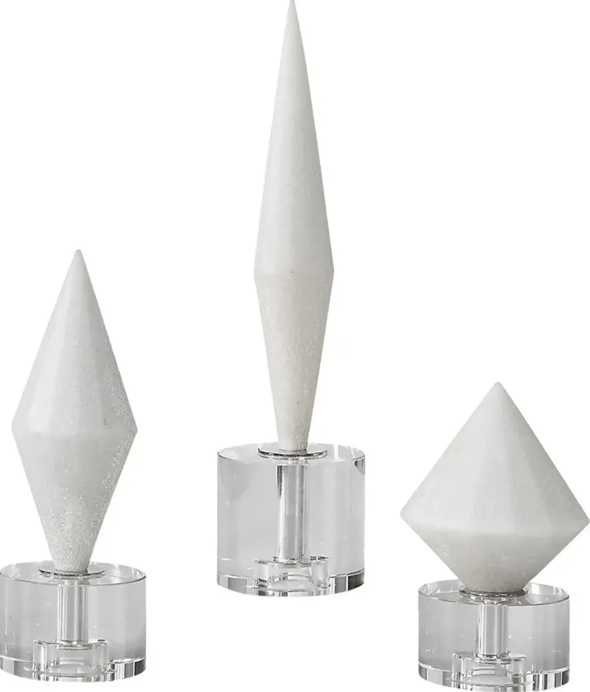 Larosa White Sculpture, Set of 3