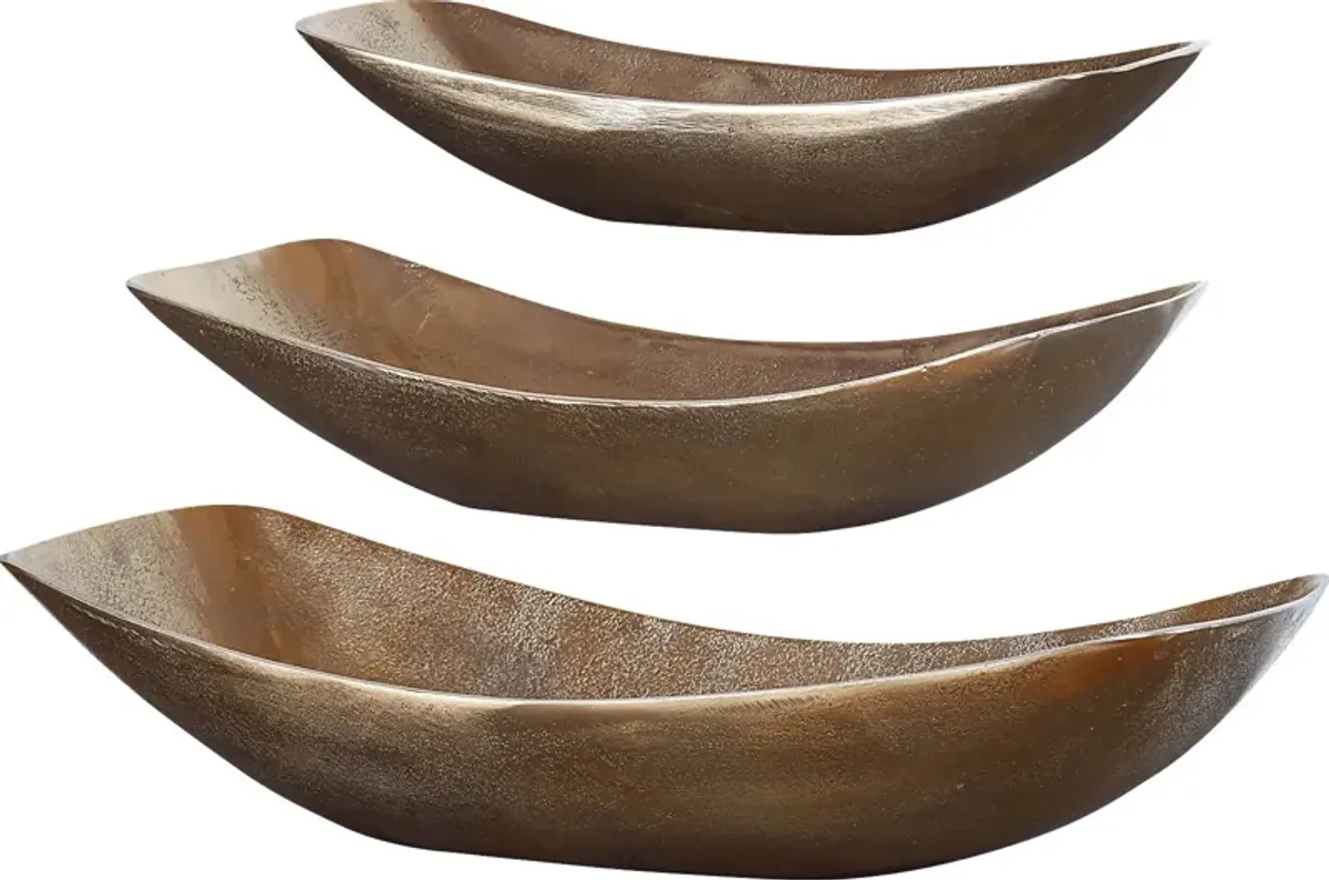 Ashara Brass Bowl, Set of 3
