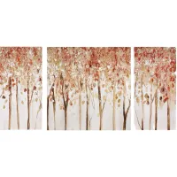 The Start Of Fall Red Artwork, Set of 3