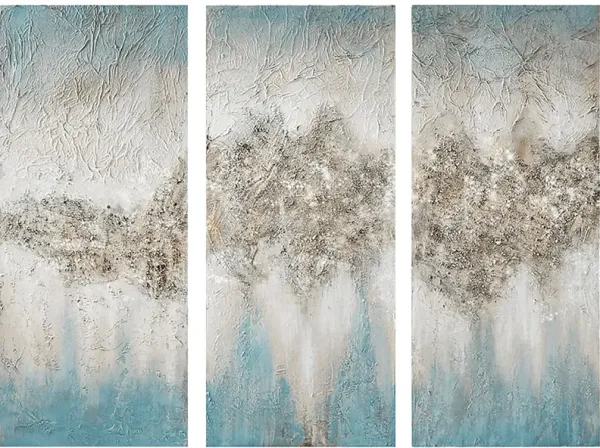 Dreams Above Blue Artwork, Set of 3