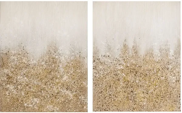 Starlah Gold Artwork, Set of 2