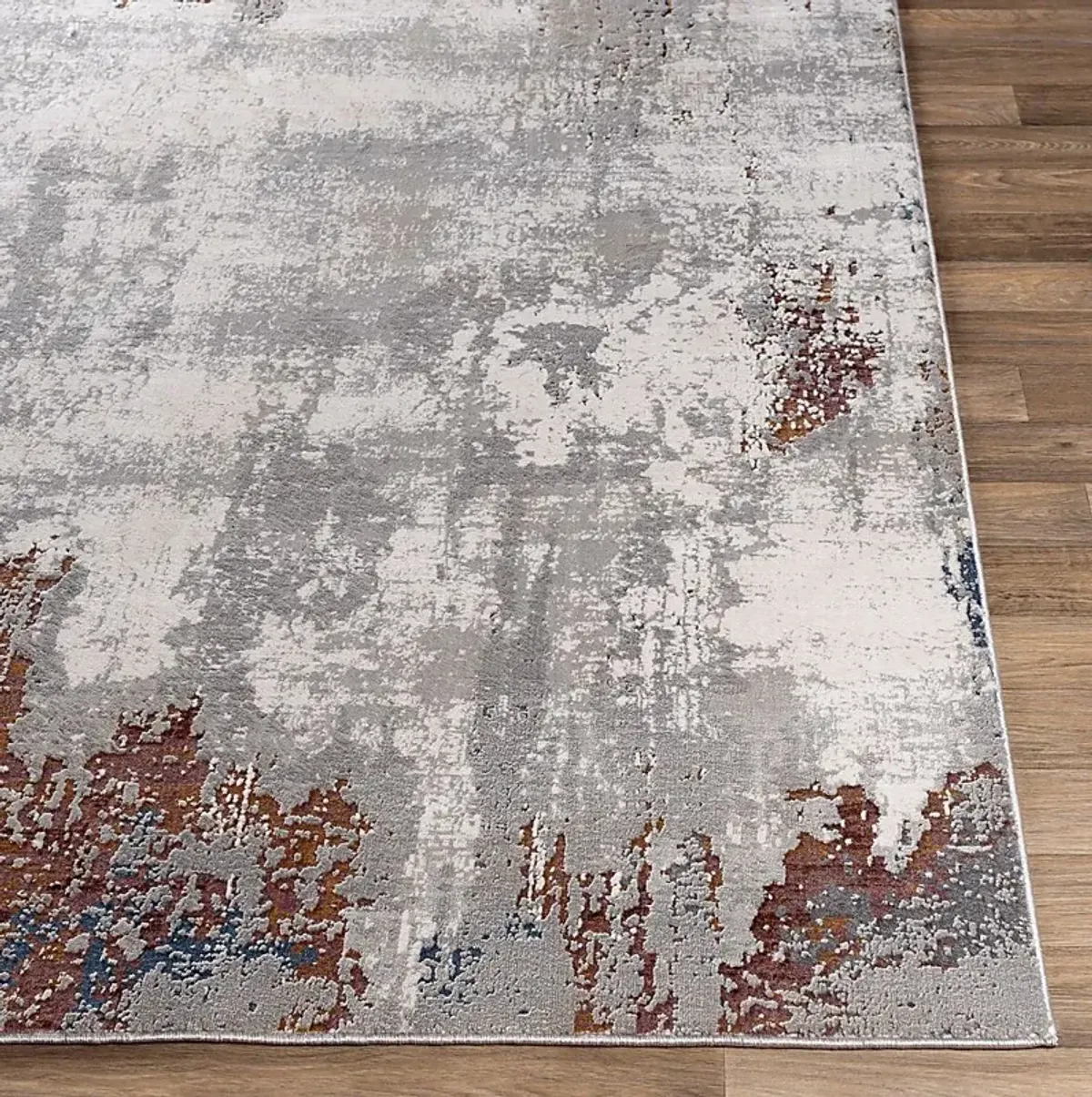 Amaira Gray 2'7 x 7'7 Runner Rug