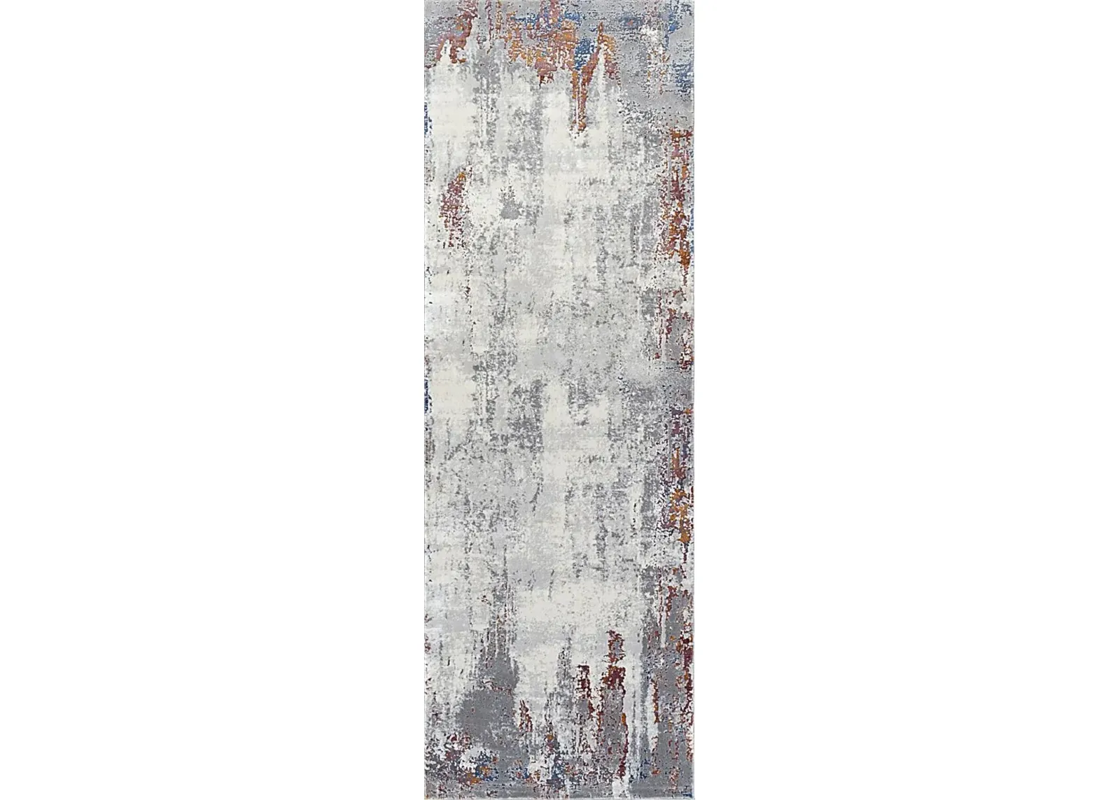 Amaira Gray 2'7 x 7'7 Runner Rug