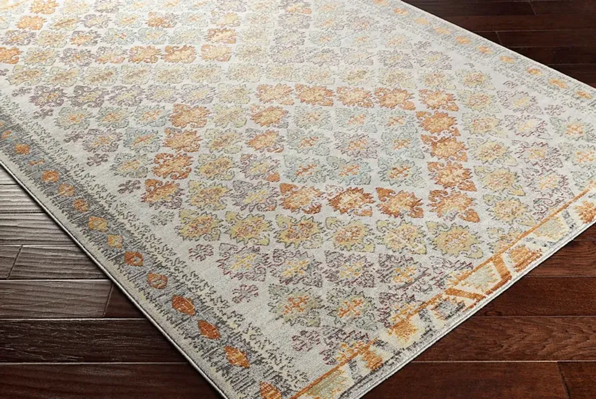 Biana Orange 6'11 x 9' Indoor/Outdoor Rug