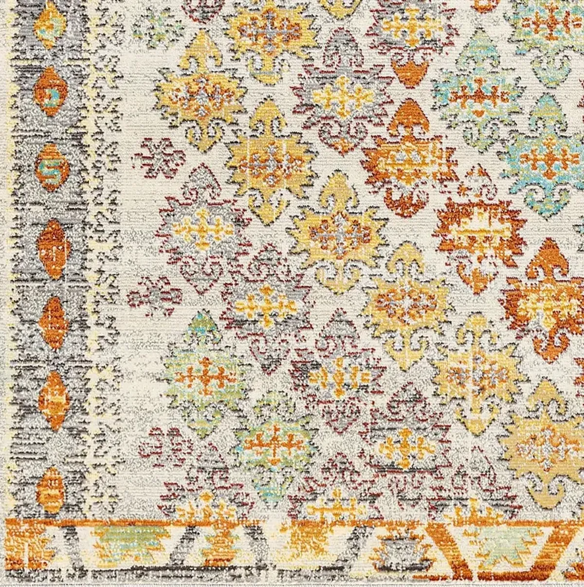 Biana Orange 6'11 x 9' Indoor/Outdoor Rug