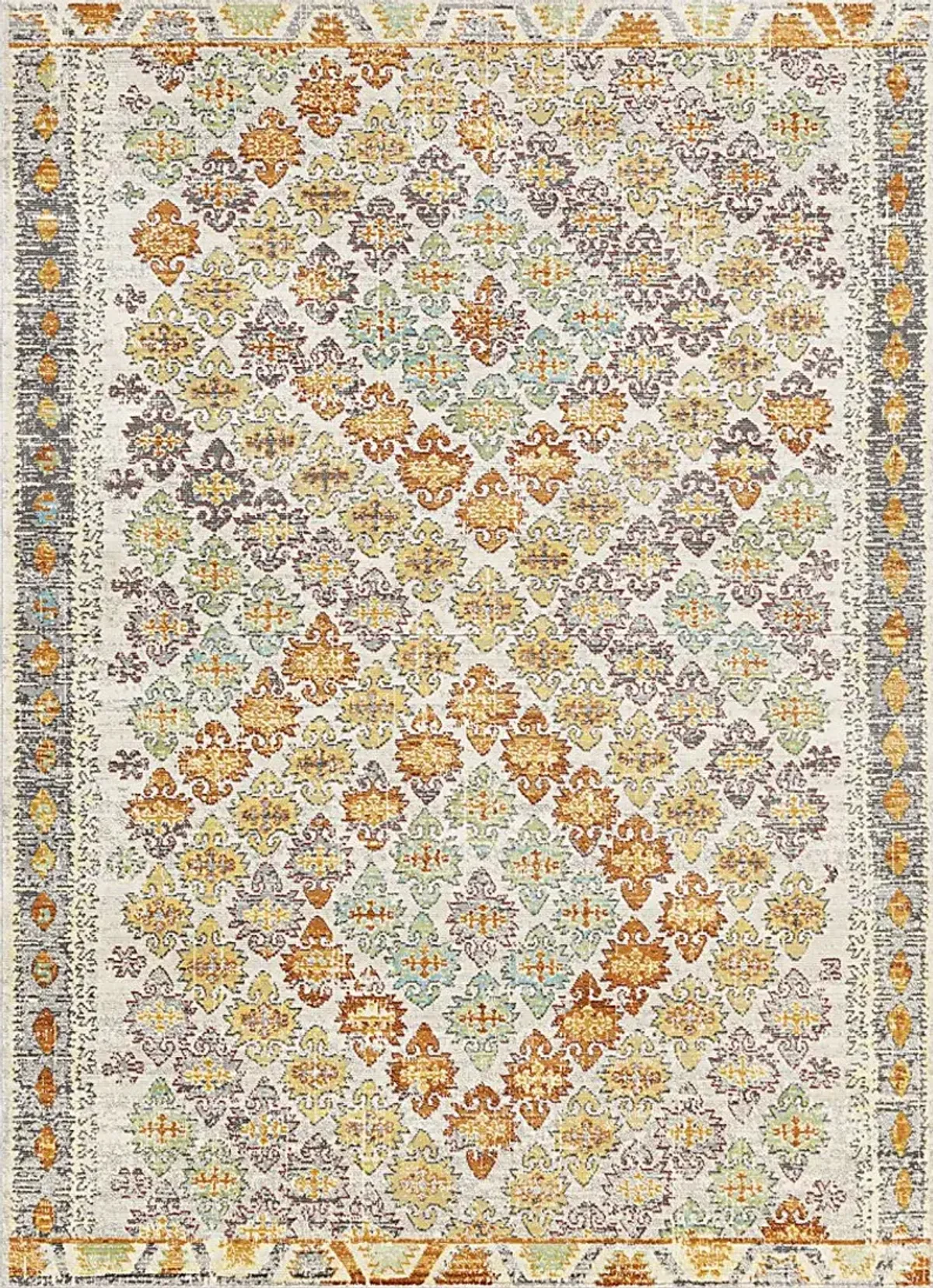 Biana Orange 6'11 x 9' Indoor/Outdoor Rug