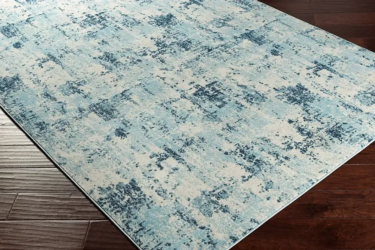 Joely Aqua 5'3 x 7'3 Indoor/Outdoor Rug