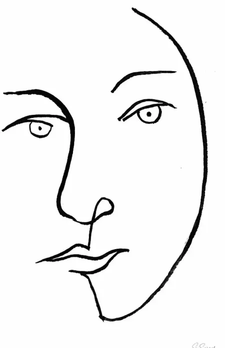 Sheryll's Portrait II White Artwork