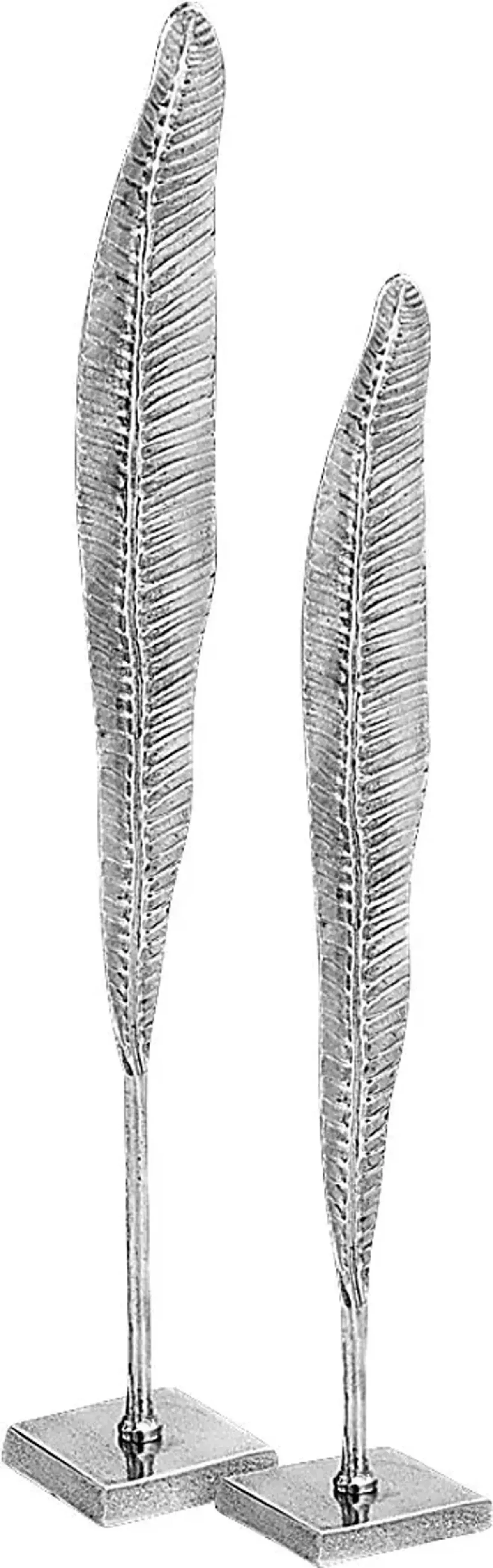 Avanni Silver Sculpture, Set of 2