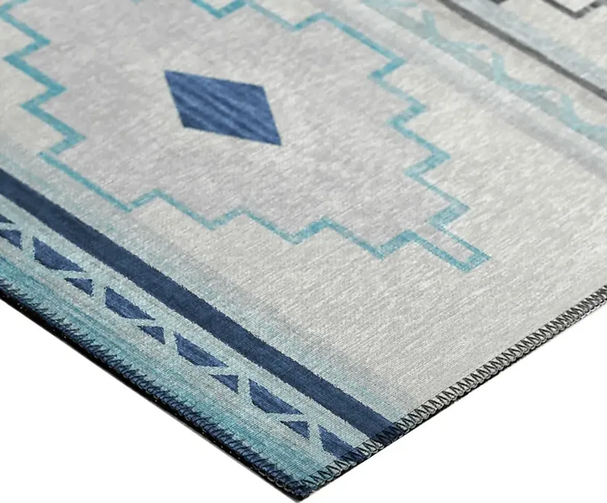 Pandrail Blue 5' x 8' Rug