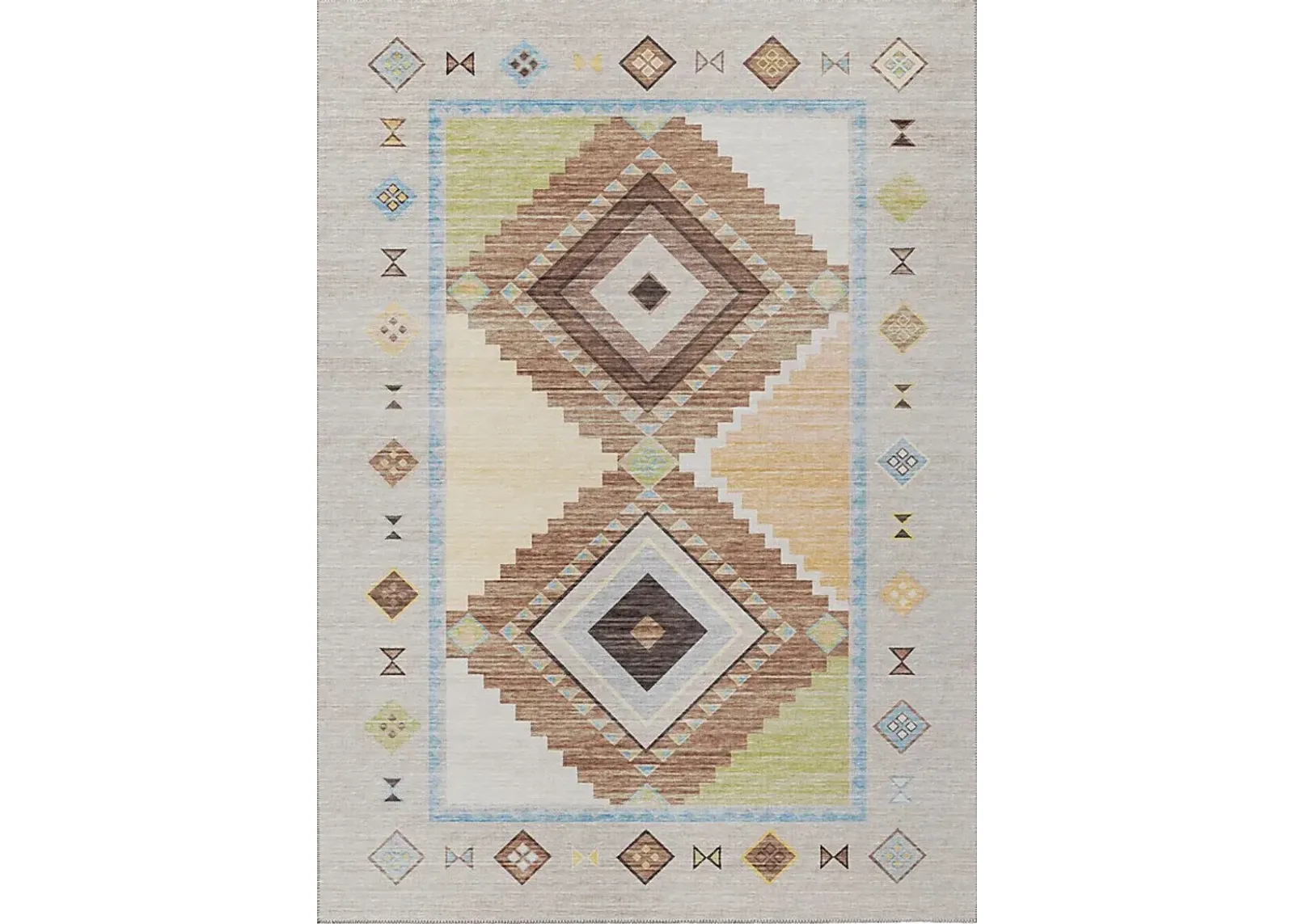 Lawnbrook Beige/Multi 5' x 8' Rug