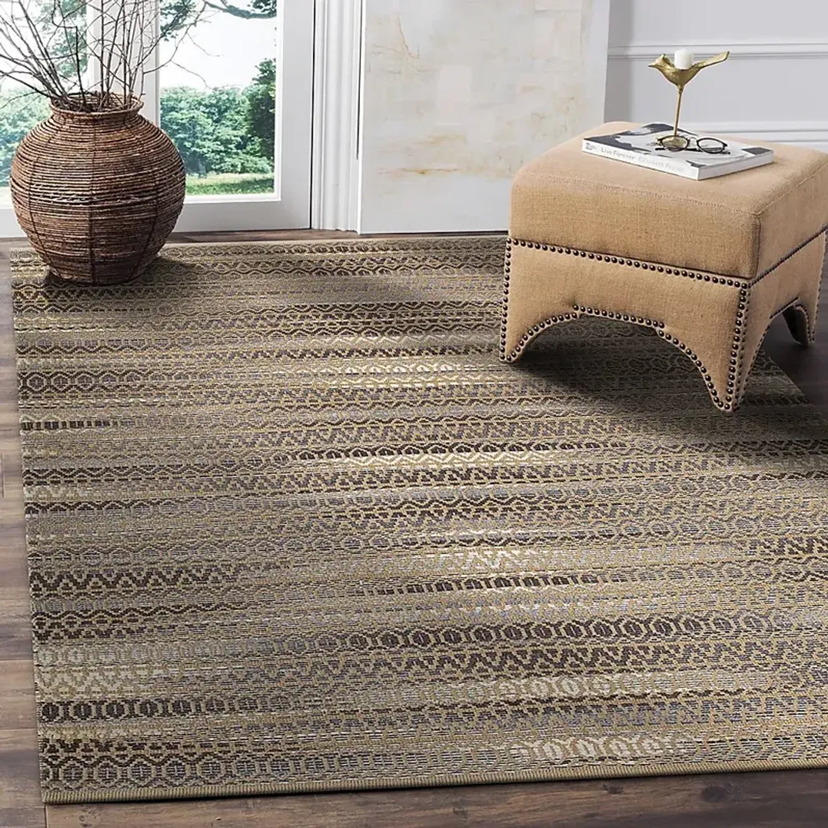 Gibtane Tan/Multi 5' x 7'9 Rug