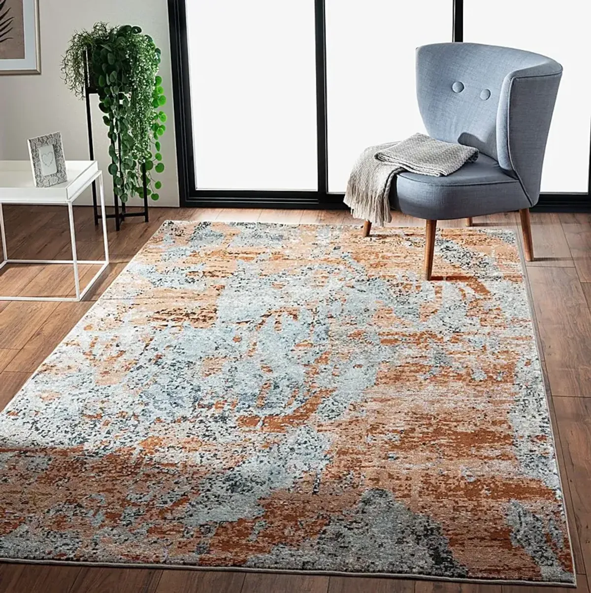 Corocam Gray/Multi 5'3 x 7'6 Rug