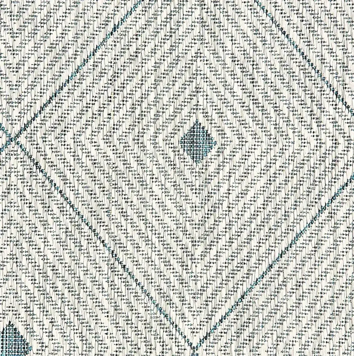 Beverpon Blue/Gray 5' x 8' Indoor/Outdoor Rug