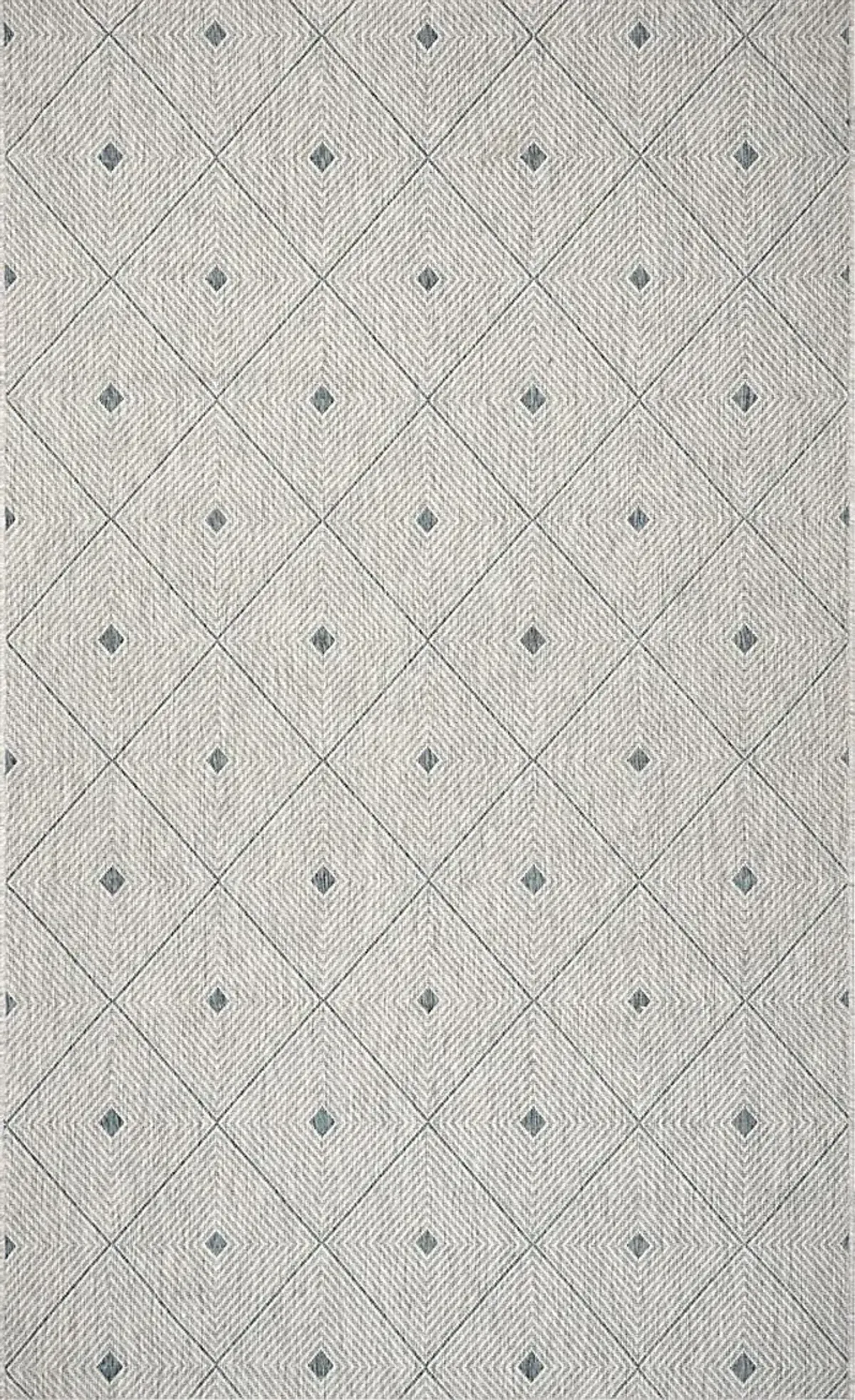 Beverpon Blue/Gray 5' x 8' Indoor/Outdoor Rug