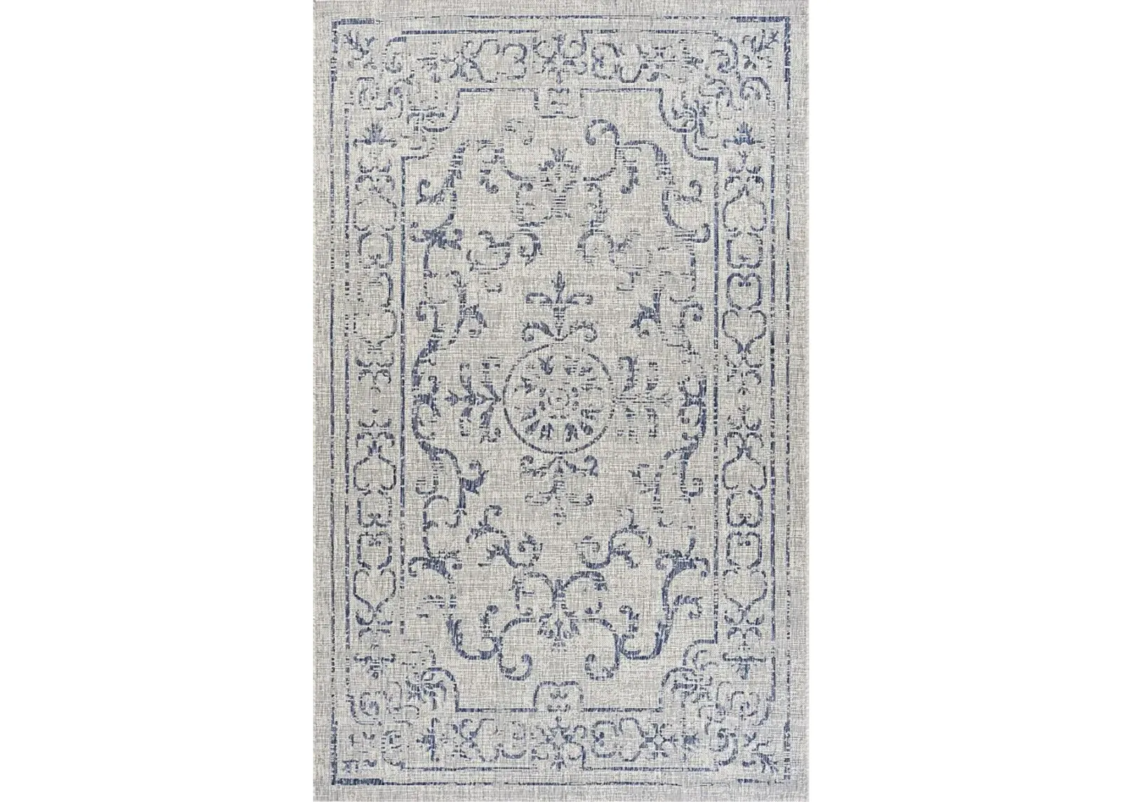 Lamdiac Navy/Gray 5' x 8' Indoor/Outdoor Rug