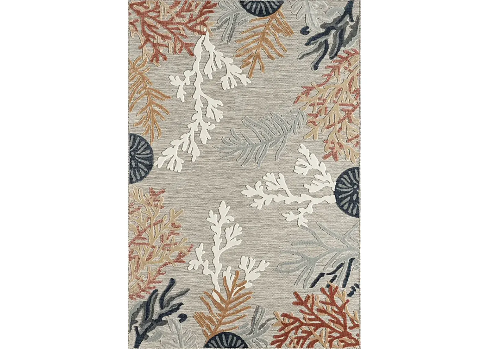 Alotimo Beige/Multi 5' x 7' Indoor/Outdoor Rug