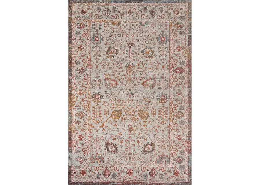 Itunia Beige 5'3 x 7'10 Indoor/Outdoor Rug