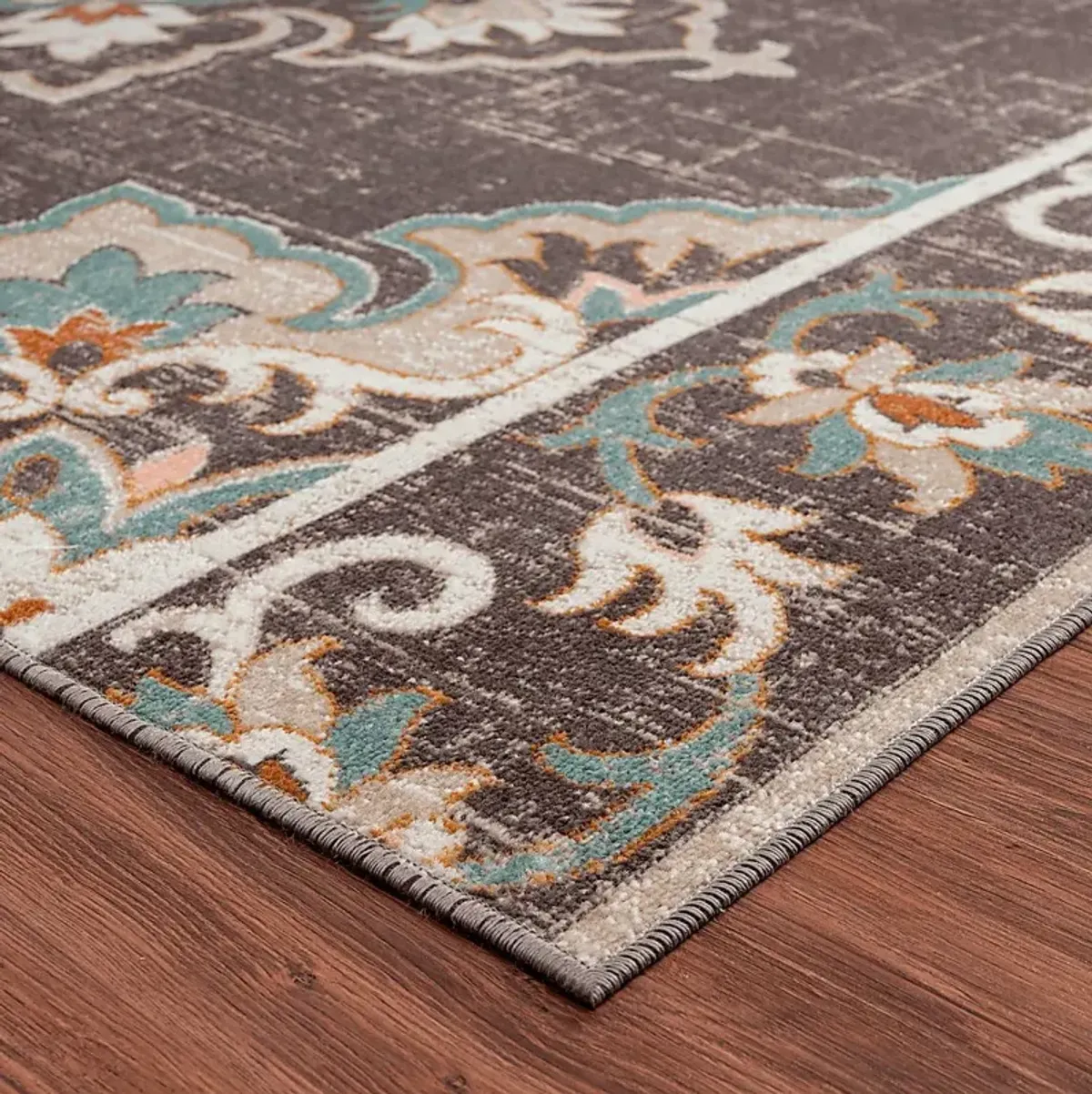 Okotois Brown/Multi 5'3 x 7'10 Indoor/Outdoor Rug