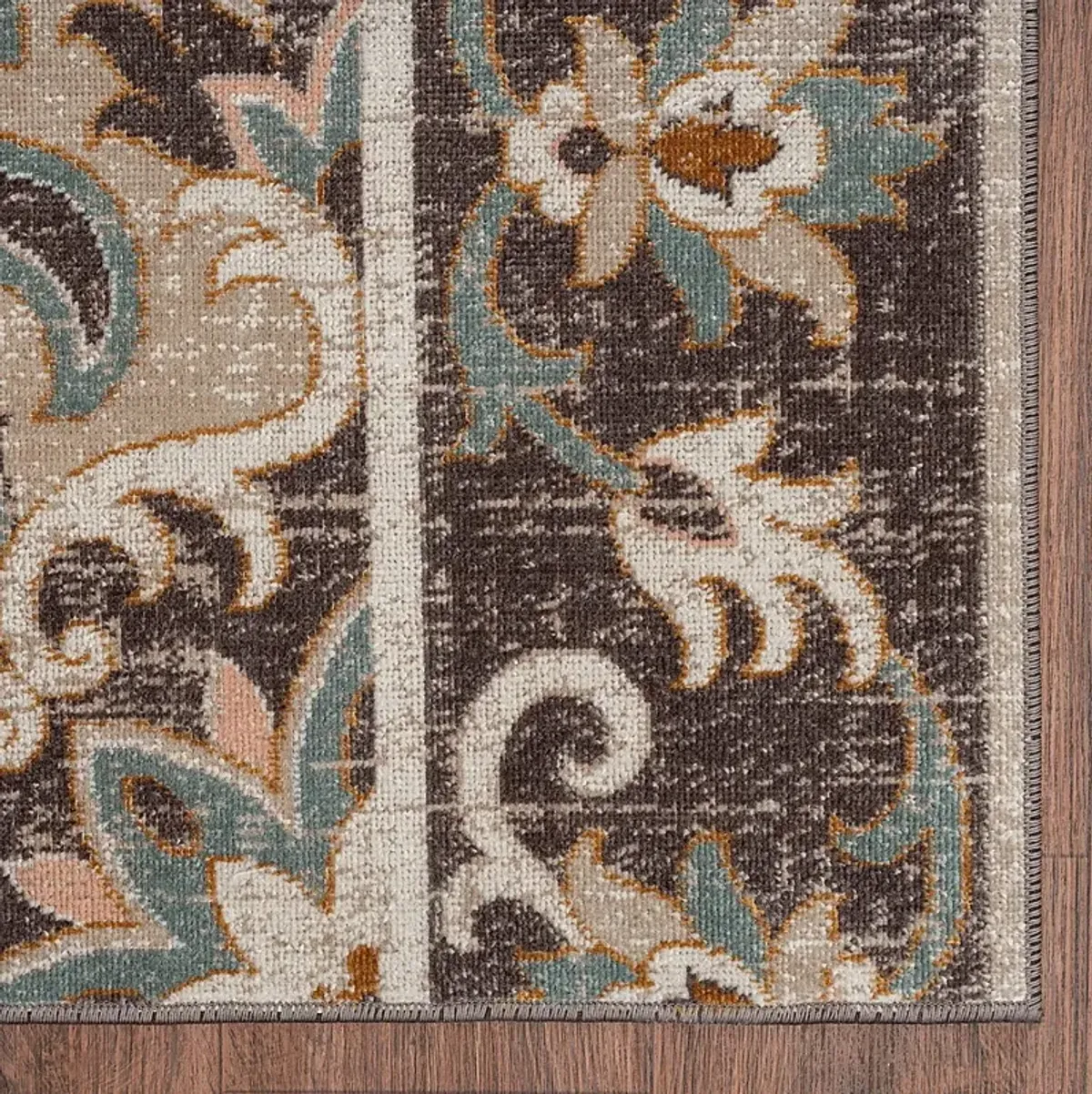 Okotois Brown/Multi 5'3 x 7'10 Indoor/Outdoor Rug